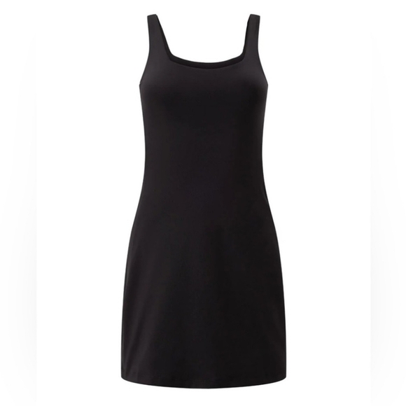 Girlfriend Collective Black Midnight Tommy Pickleball Unitard Dress Sz S NEW - Picture 4 of 11